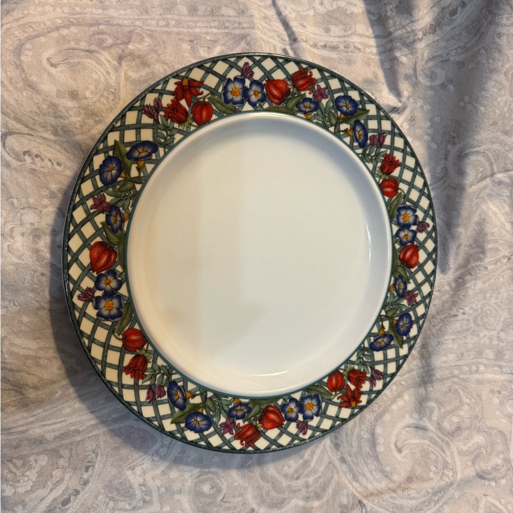 Dansk Nordic Garden Dinner 11” Plate Porcelain Discontinued Pattern